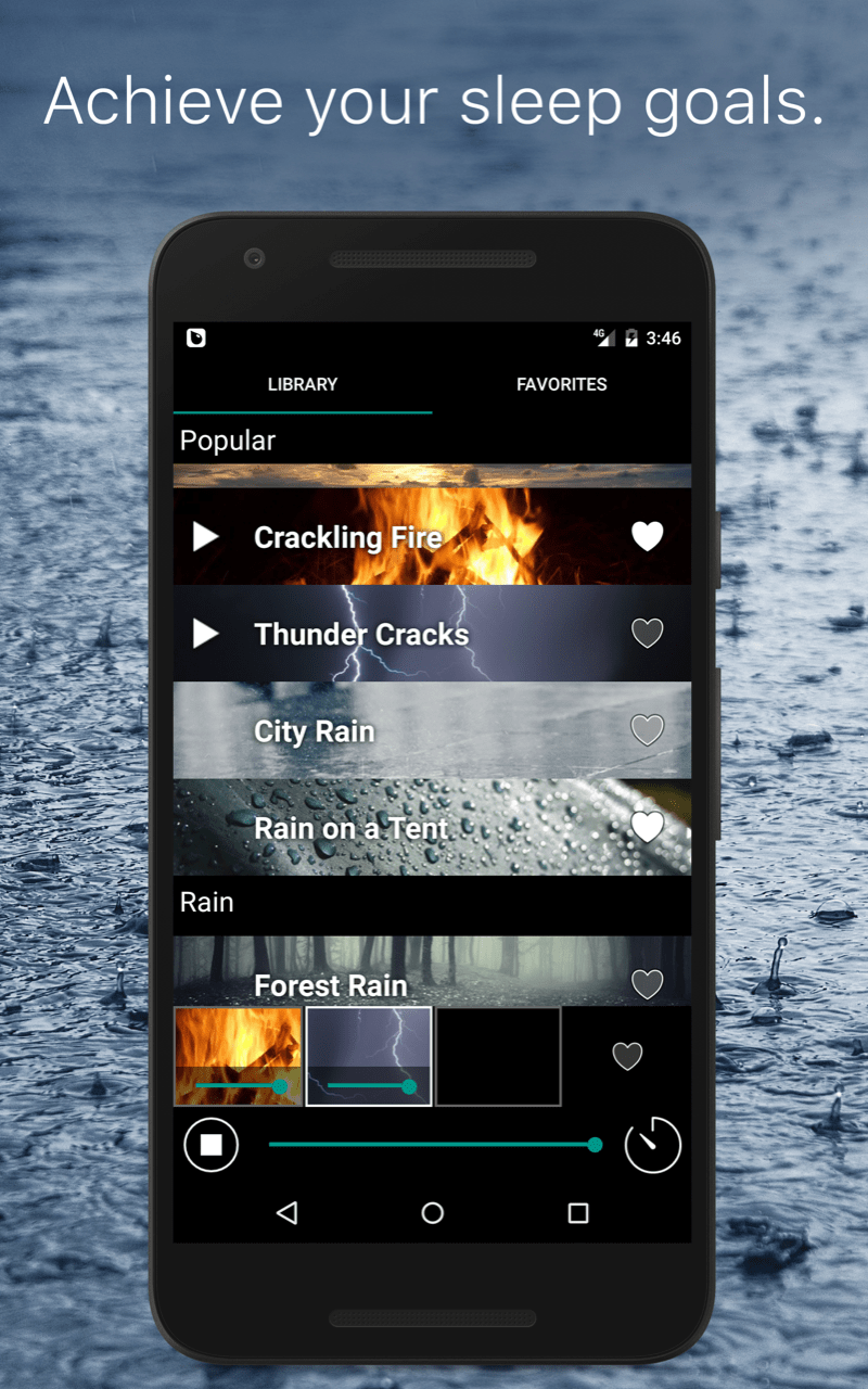 Rain Rain Sleep Sounds App on Amazon Appstore