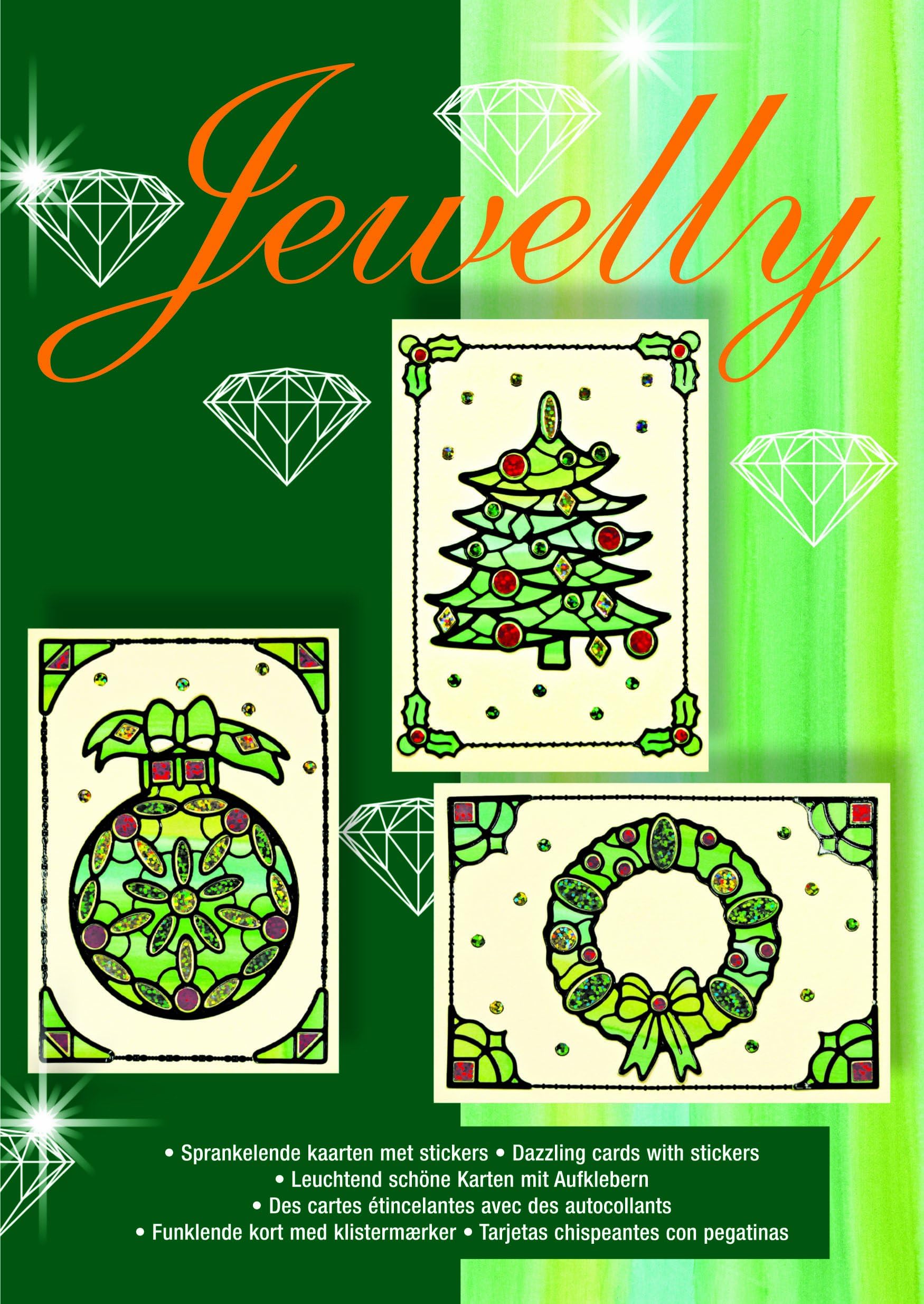Jewelly Card Making Kit for Scrapbooking, Christmas