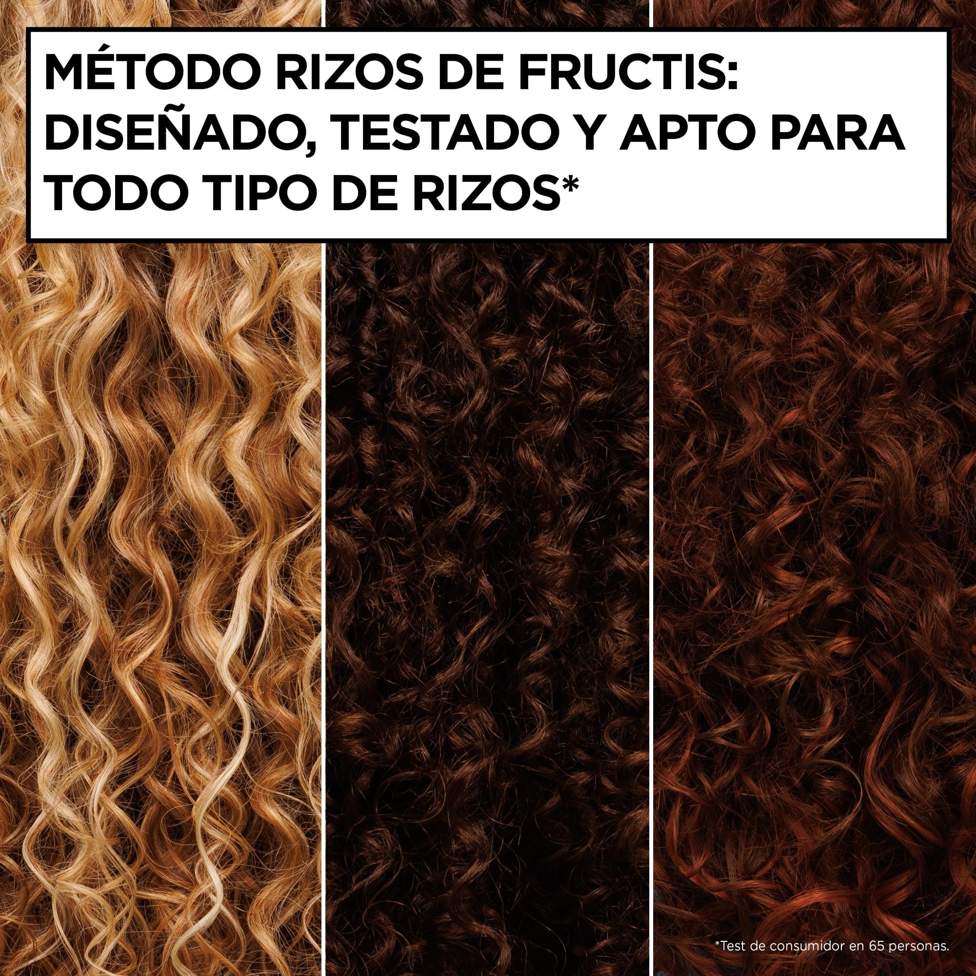 Garnier Fructis Curls Method Flexi Hold Gel Paso 3 Gel de peinado hidratante para todo tipo de rizos, 100H hidratación, ácido hialurónico
