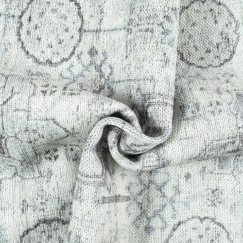 Miniatura 8 de GLN Rugs Bohemian Collection - Alfombra de felpilla lavable a máquina, bohemio vintage, antideslizante, alfombra de felpilla de pelo bajo, para sala