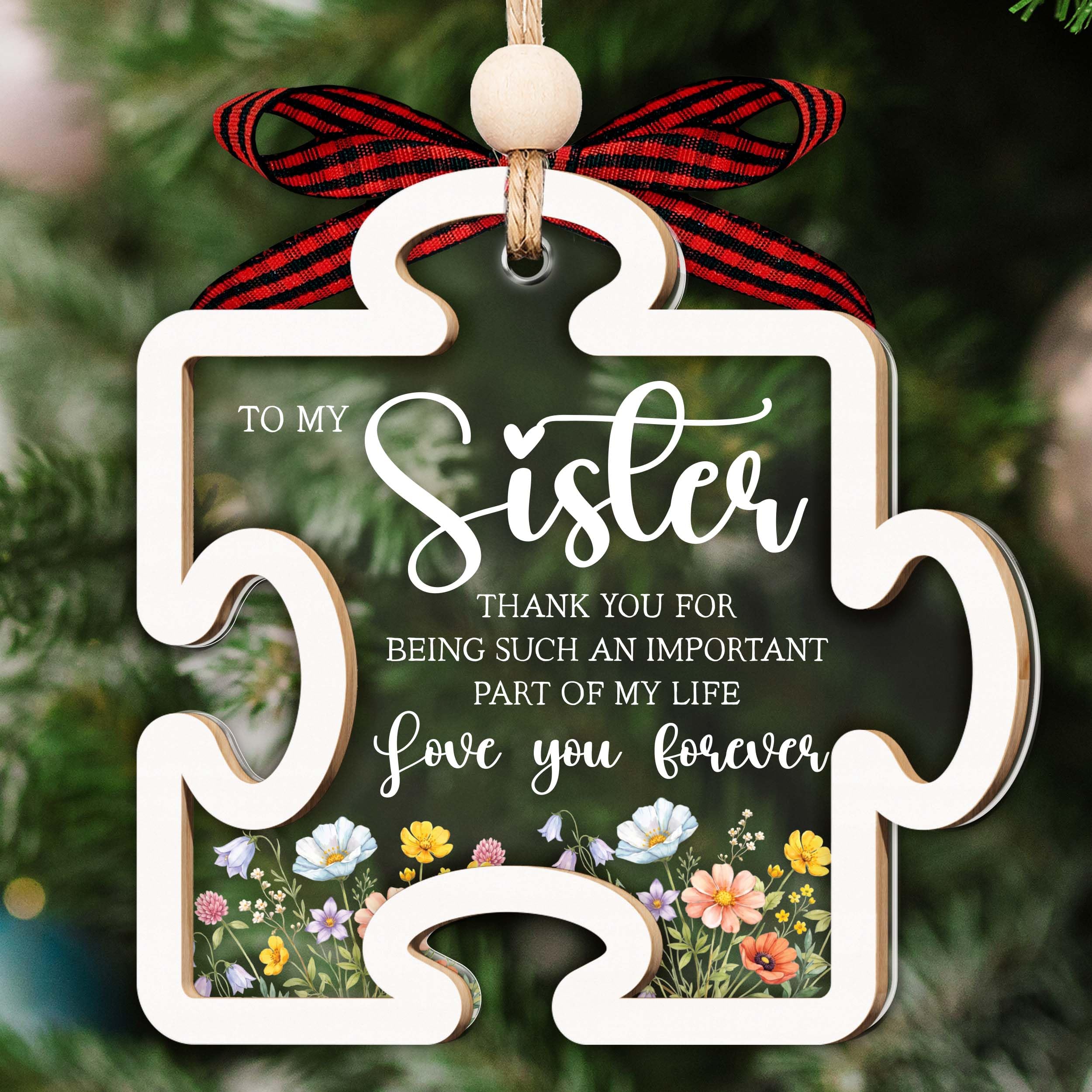Sister Ornament, Friendship Ornaments, Christmas Sisters Gifts from Sister