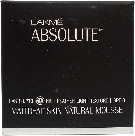 Lakmé Absolute Mattreal Skin Natural Mousse, 04 Golden Light, 25g