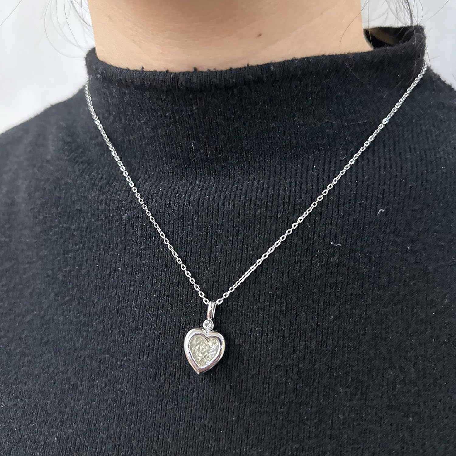 Innocence Gemstones Changeable Heart Pendant Necklace 6/10 Pcs Crystal Gems Replaceable Jewelry Gift For Women