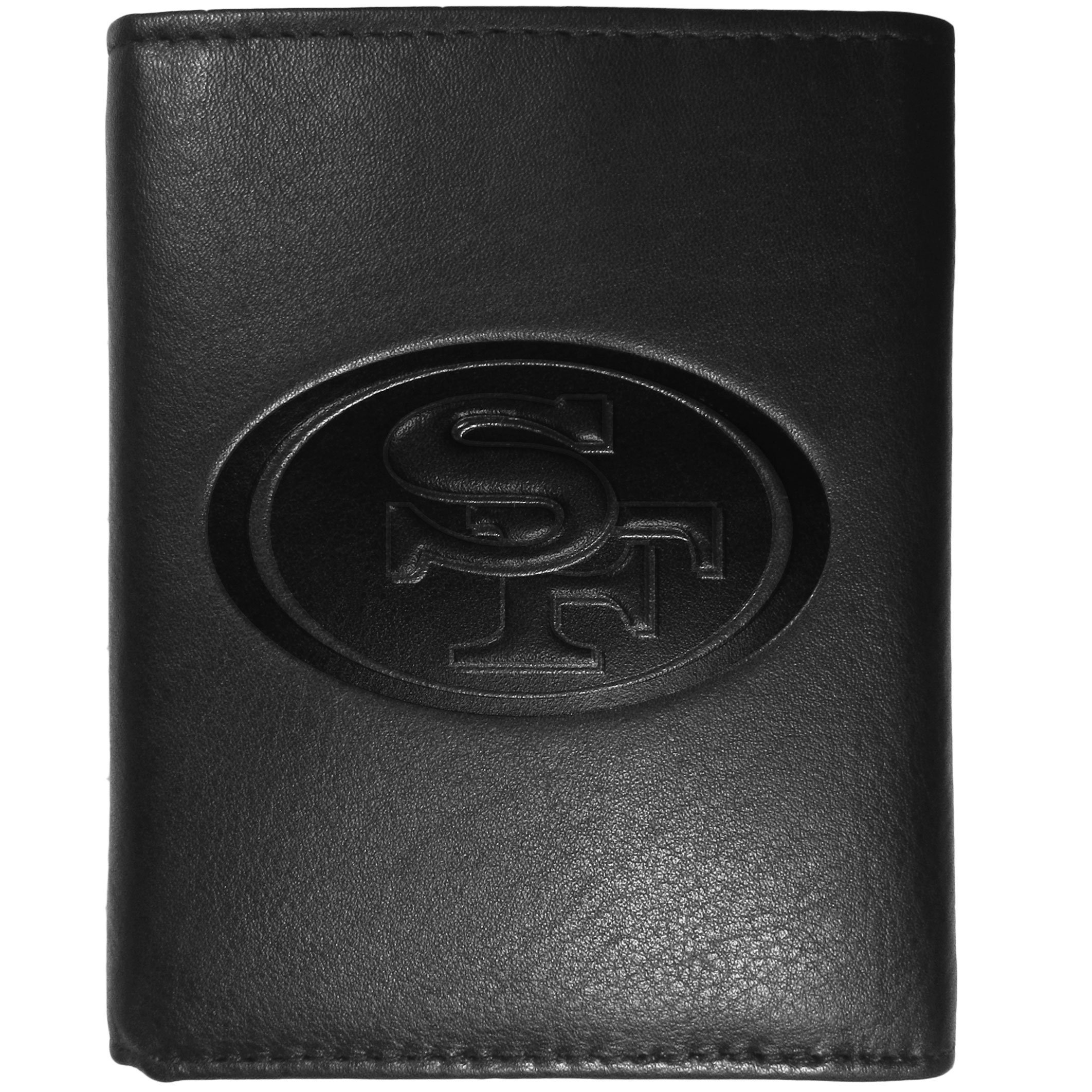 SiskiyouEmbossed Leather Tri-fold Wallet