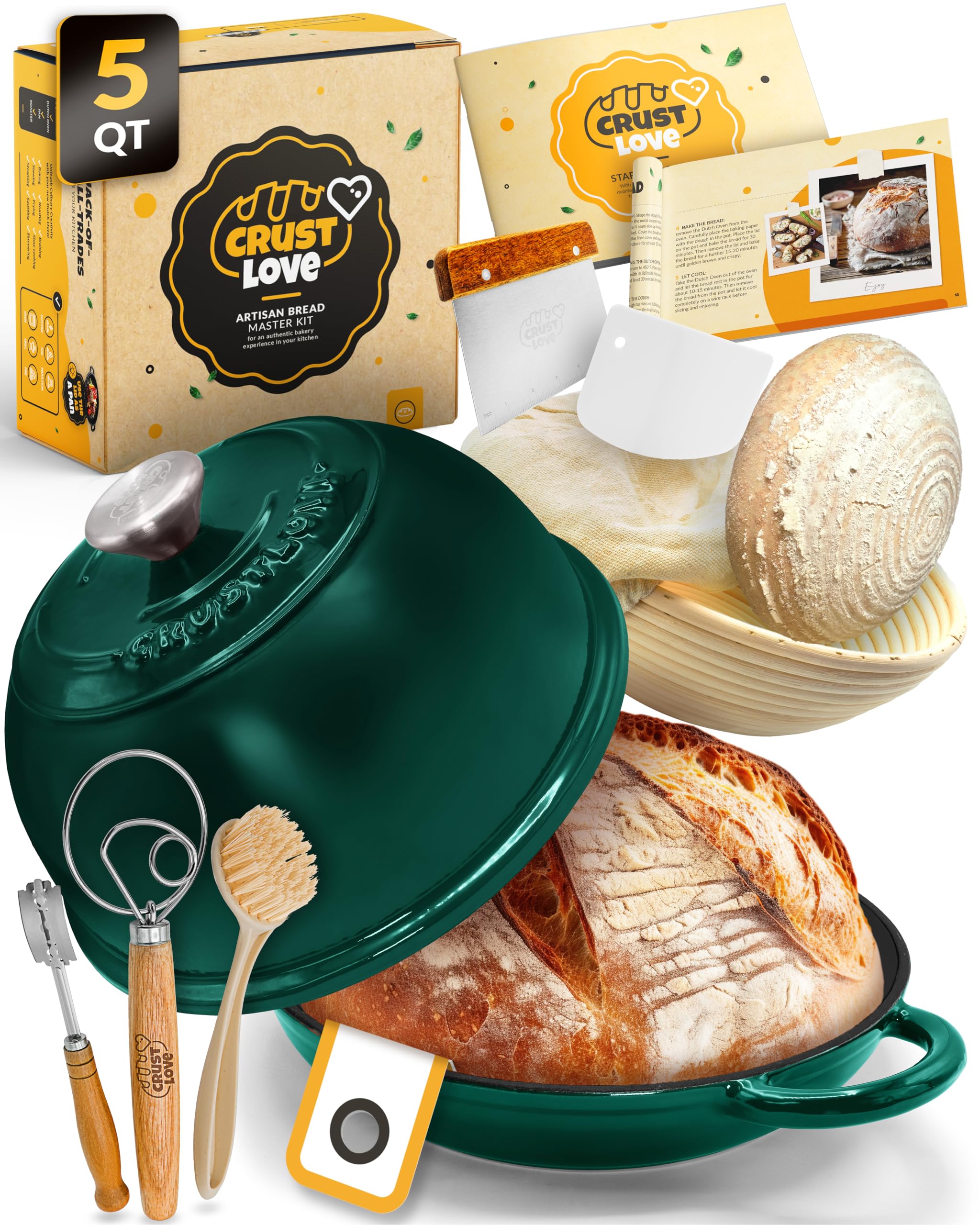CRUSTLOVE Dutch Oven Bread Baking Kit