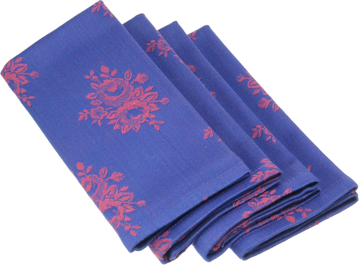 Mahogany T421NP Square Country Rose Jacquard Napkin, 19 by