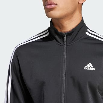 adidas Men's Warm-up Tricot Regular 3-Stripes Track Jacket Jacket (Pack of 1)