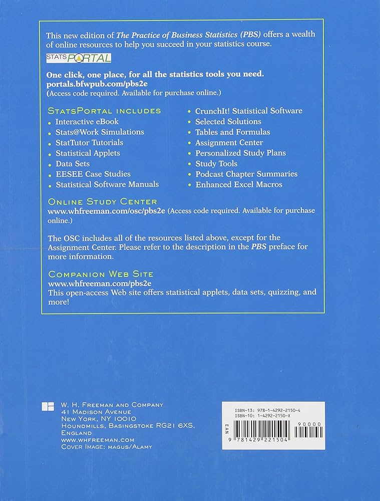 Amazon.com: The Practice of Business Statistics: Using Data