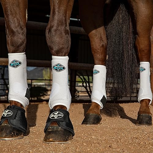 Vista 222 de Professional's Choice 2XCOOL Botas deportivas para caballos medicinales, diseño protector y transpirable para máxima comodidad y durabilidad en Negro