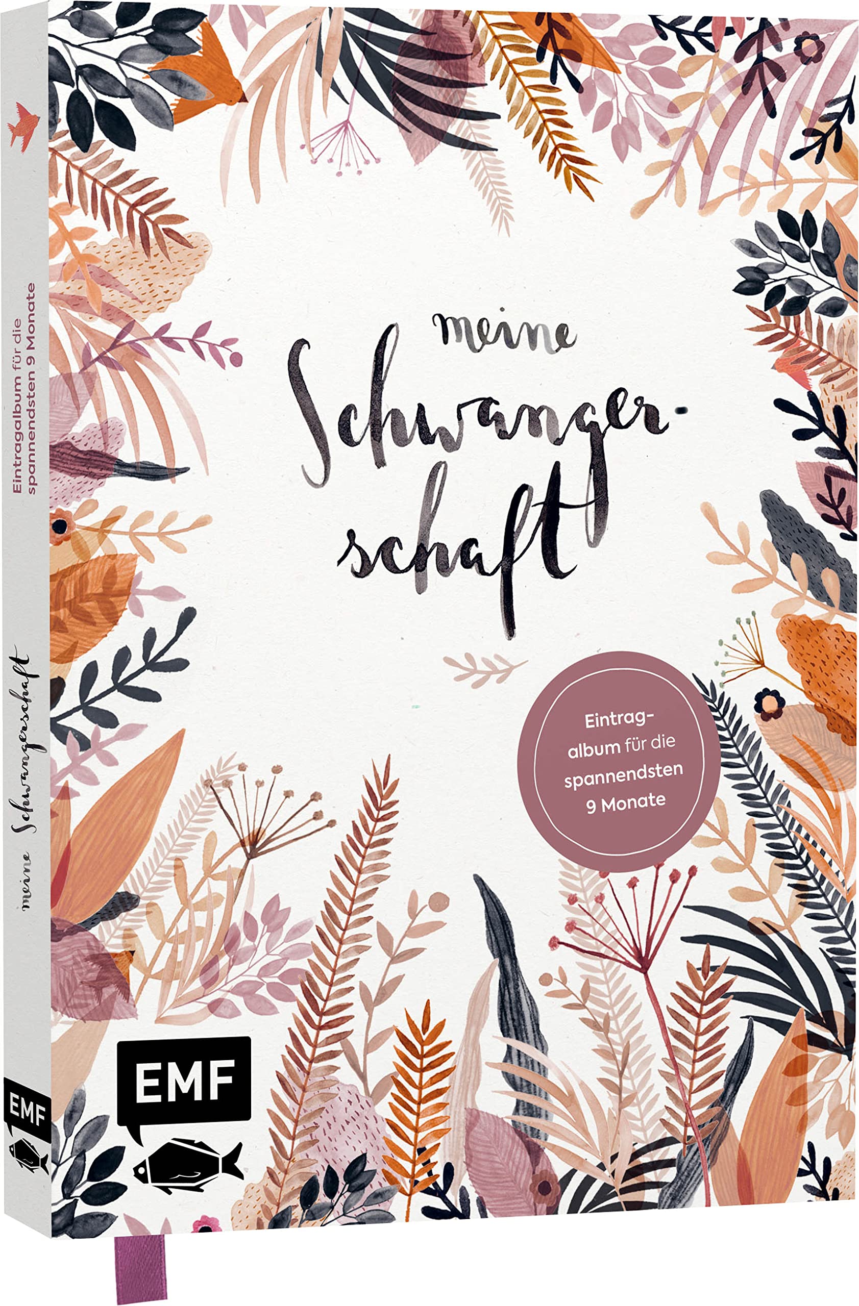 Meine Schwangerschaft – Illustriertes Eintragalbum für die spannendsten 9 Monate: Zum Festhalten von Gefühlen, Gedanken und Wehwehchen sowie Infos zu ... – Buch mit Leinenstruktur und Leseband