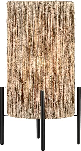 JONATHAN Y JYL4043A Kai - Lámpara de mesa LED de ratán minimalista costero de 165 pulgadas moderna y contemporánea para mesita de noche dormitorio