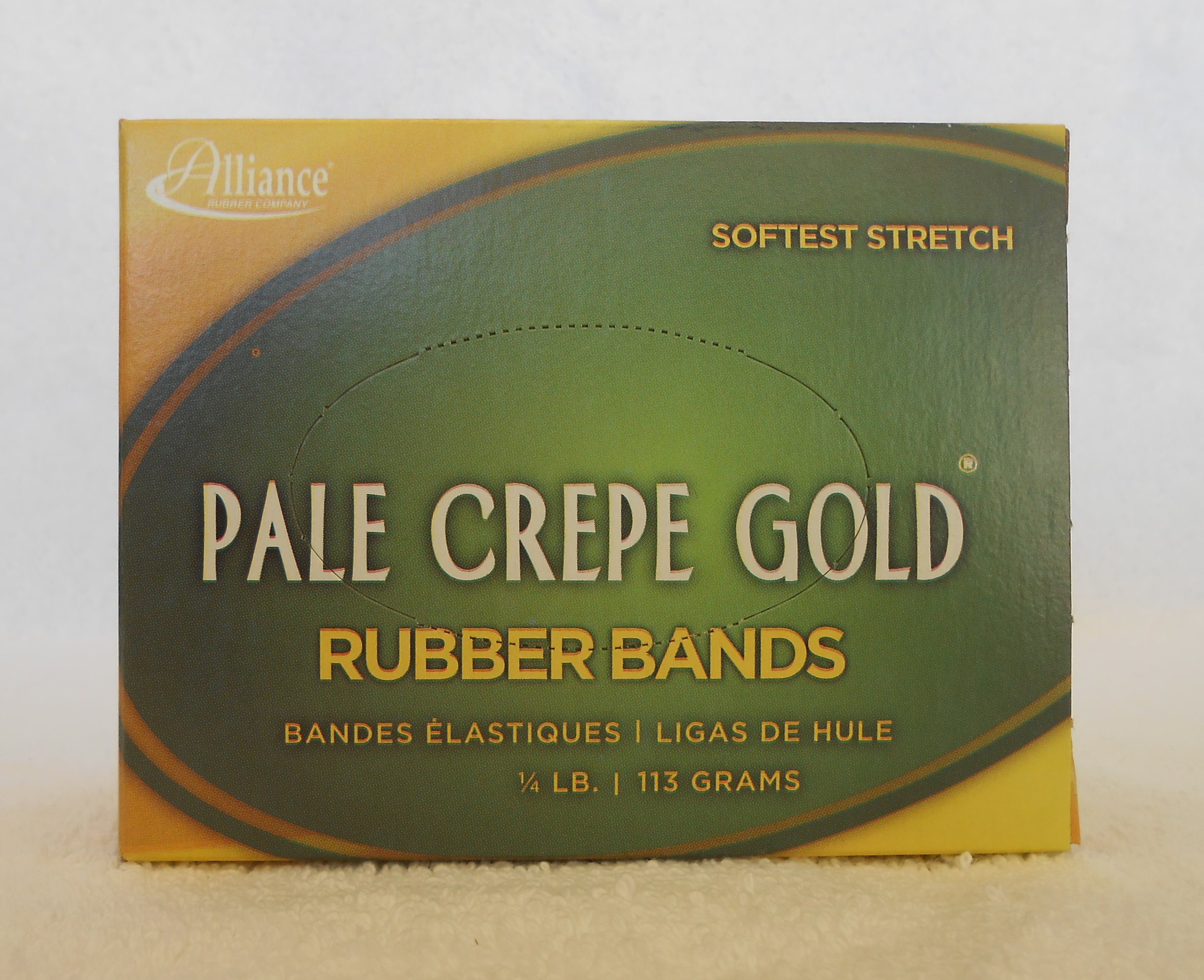 Alliance Pale Crepe Gold Size Premium Rubber Band