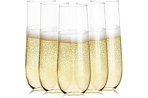 Prestee 24pk Stemless Plastic Champagne Flutes: The Perfect Addition to Your Balloon Arch Accessories