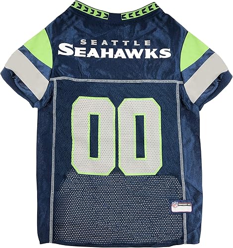 NFL Seattle Seahawks - Camiseta para perro, talla XXL, el mejor atuendo de camiseta de fútbol americano para perros o gatos, camiseta con licencia.