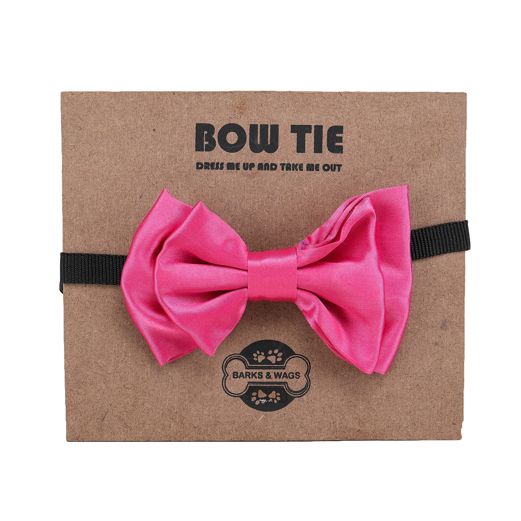 Barks & Wags Satin Bow Tie Pawrii Must-Have for Dogs (S, Pink) (B0921SCZQ8) Amazon Price History, Amazon Price Tracker