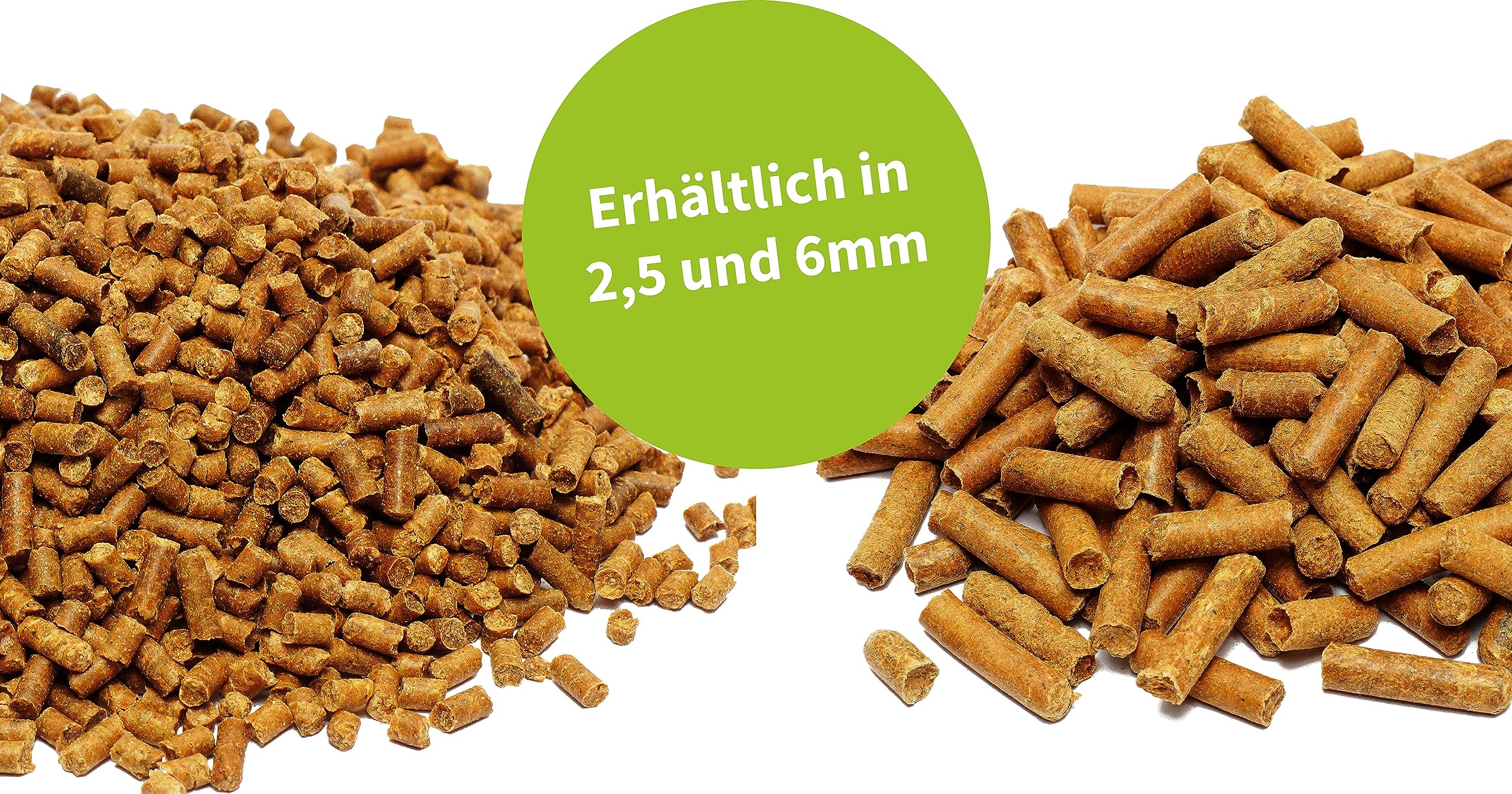 Gammarus Pellets 2,5mm Bachflohkrebse Natur-Sinkfutter für Aquarienfische, Cichliden, Diskus, Welse, Teichfische, Koi, Goldfische, Stör, Wasserschildkröten, Vögel, Hühner, 7kg