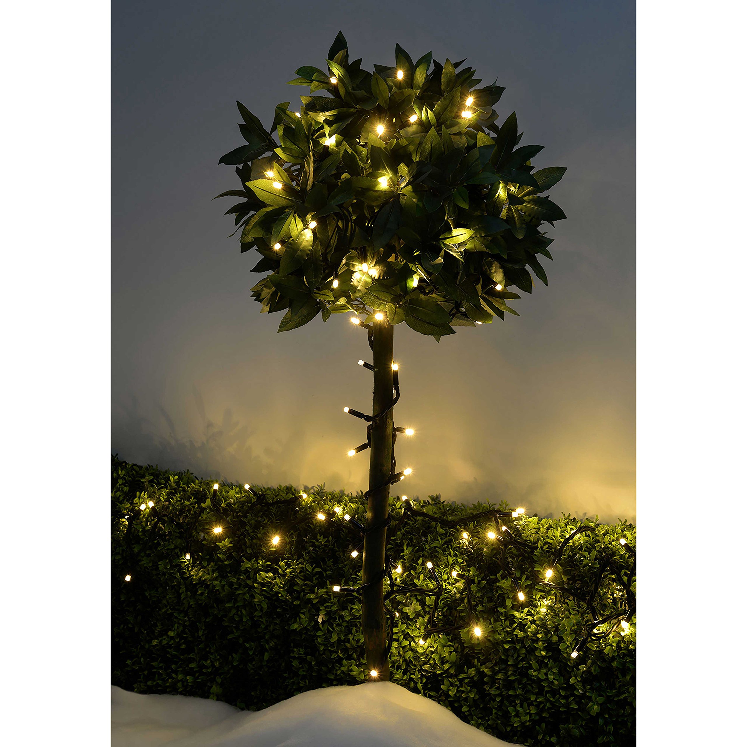 WeRChristmas Connectable LED Rubber Cable Lights String with 100 Warm White, 100 LED - Image 4