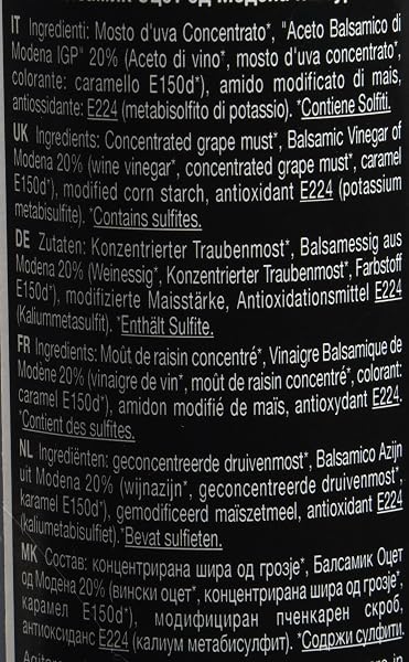 DUE VITTORIE Crème de Vinaigre Balsamique Glaze 250 g - 3