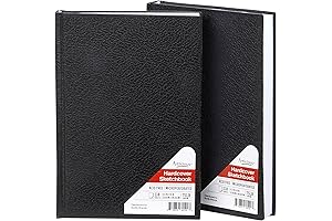 2-Pack Hardcover Blank Page Sketchbooks