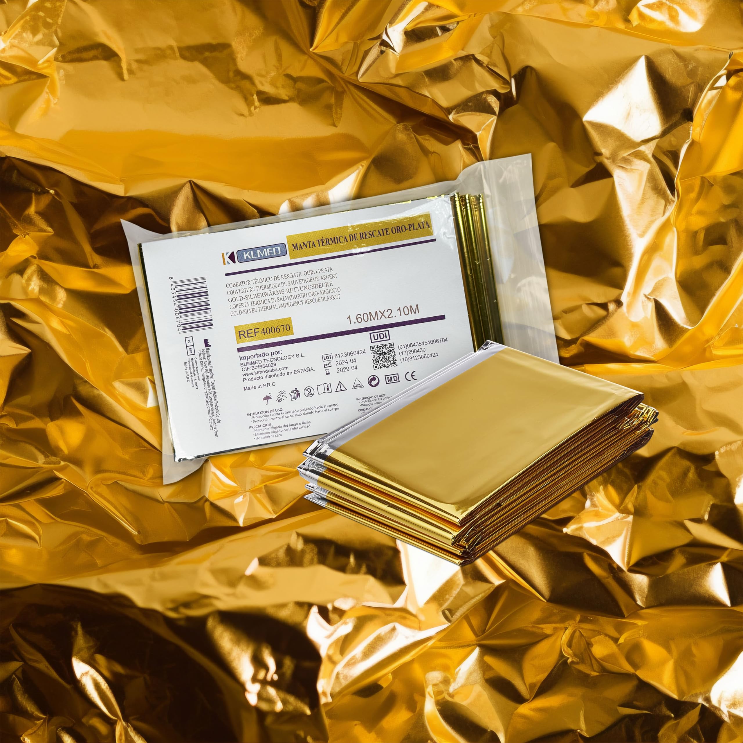 MUNTRADE Coperte termiche di emergenza – 5 unità.