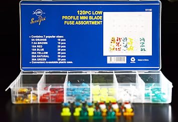 Swordfish 51150-120pc Low Profile Mini Fuse Assortment
