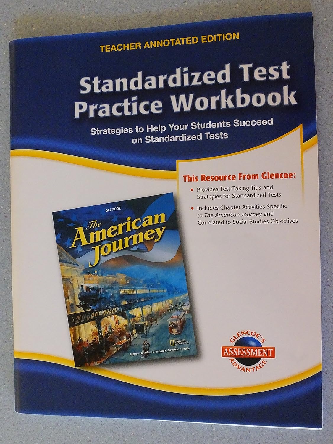 Glencoe The American Journey Standardized Test Practice Workbook