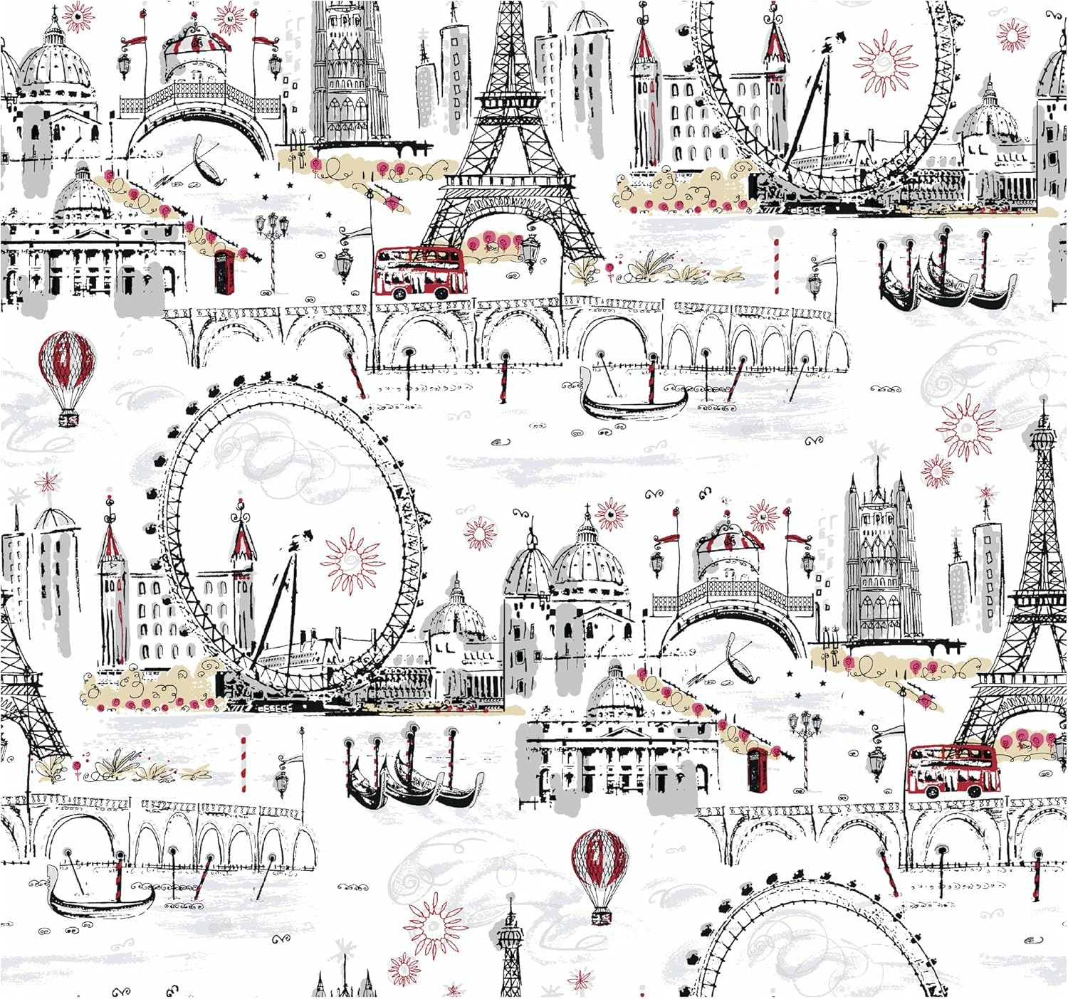 Buу 1 gеt 1 York Wallcoverings Novelty Euro Scenic Spray and Stick Removable Wallpaper, Blue