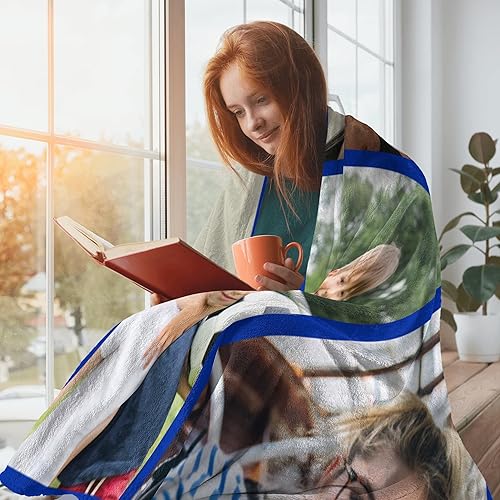 Miniatura 7 de Manta personalizada con collage de texto fotográfico, mantas personalizadas de franela de forro polar para mejores amigas, hermanas, mejores amigas,