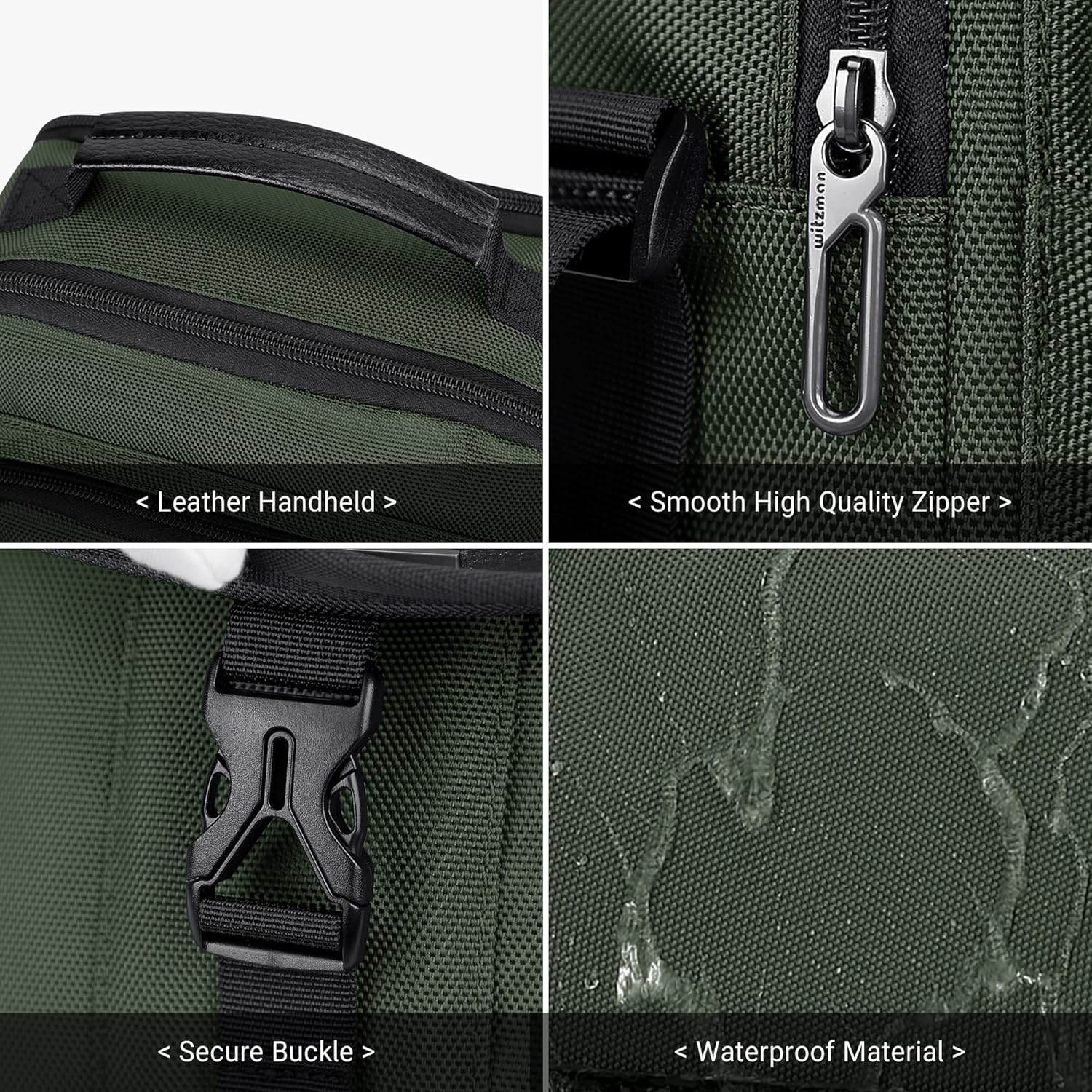 WITZMAN Crossbody Bags for Men Travel Shoulder Bag Lightweight Man Purse Small Casual Messenger Bag for Work Traveling - Image 7