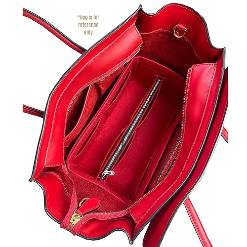 Miniatura 4 de Mini Luggage Bag Organizer Insert Nano Luggage Tote Insert Customizable Premium Felt Handmade Liner protector (Luggage Medium, Lime)