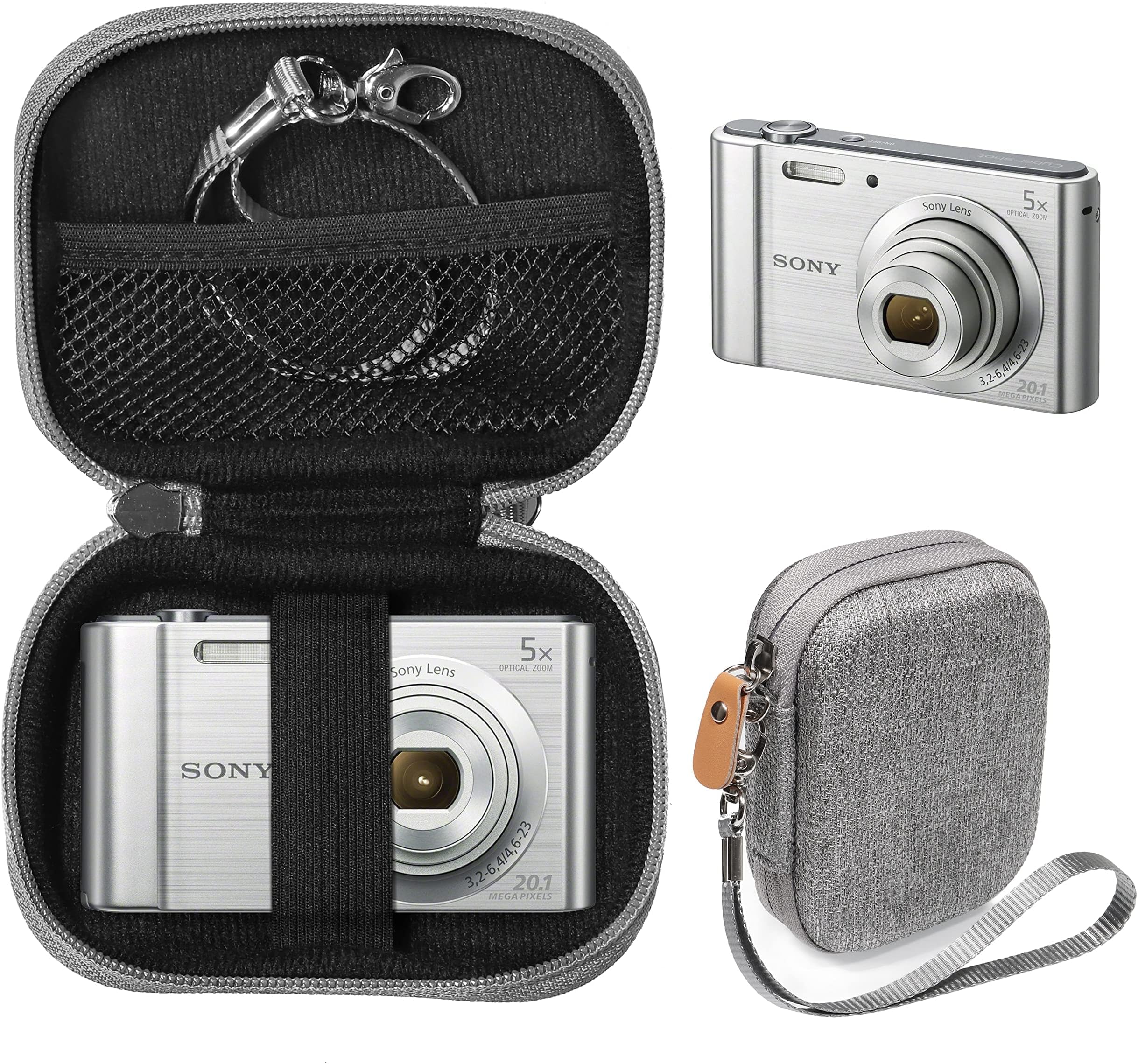 Étui De Protection En EVA Pour Appareil Photo Compact - Dimensions 12x9x4 Cm - Compatible Avec Nombreux Modèles (Kodak, Canon IXUS, Etc.)