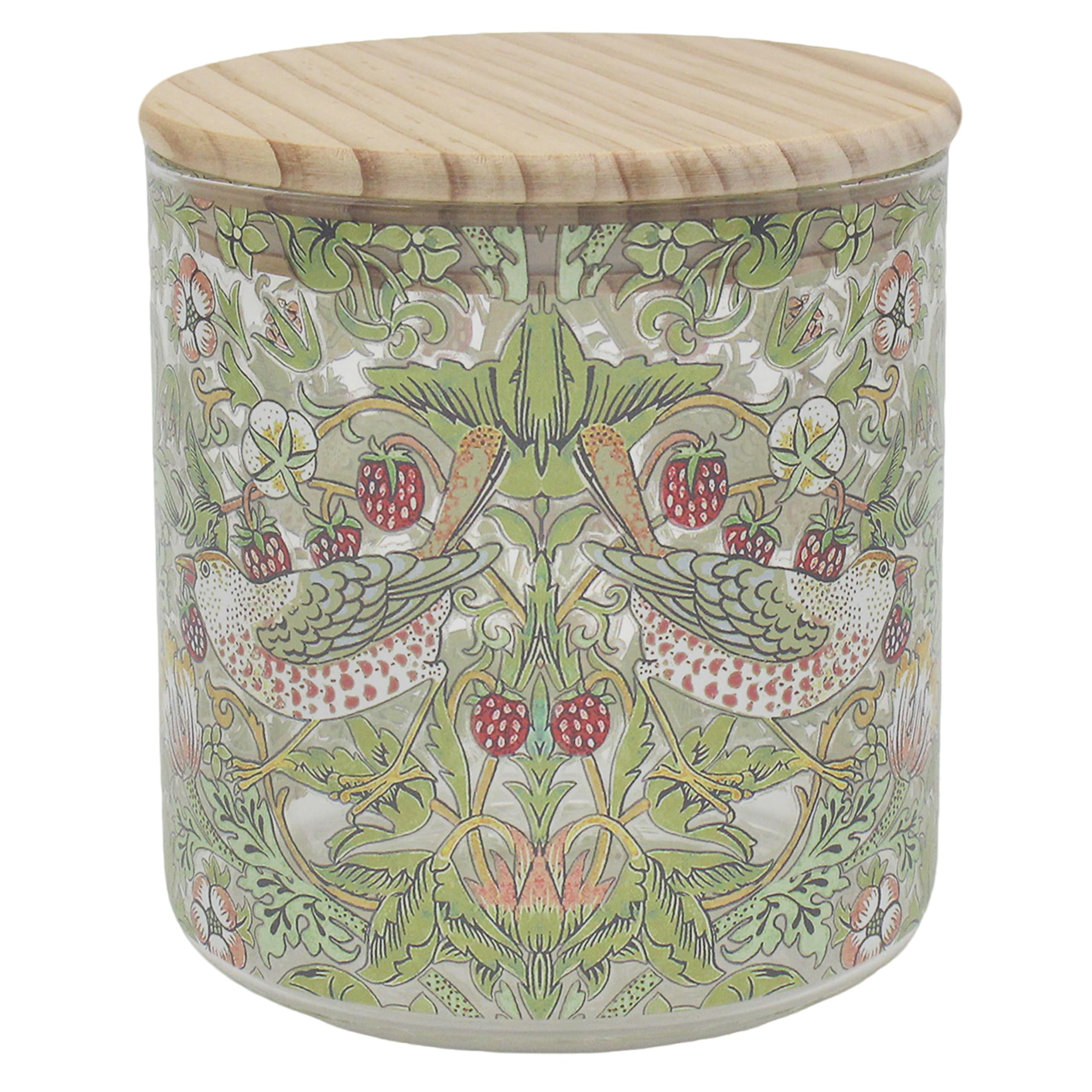 The Leonardo Collection Strawberry Thief Glass Food Storage Canister Small