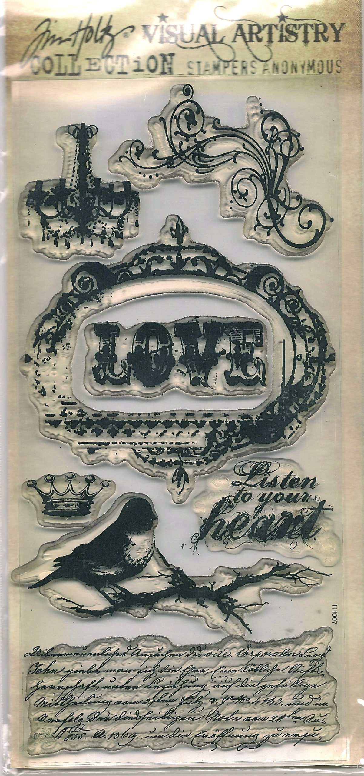 Visual Artistry Collection Clear Stamps Tim Holtz Urban Grunge scrapbooking