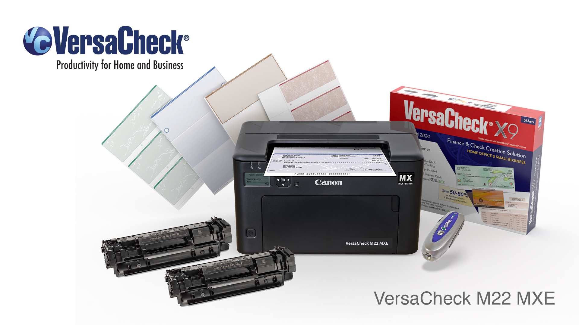 Amazon.com: VersaCheck M22 MXE MICR Check Printer and VersaCheck