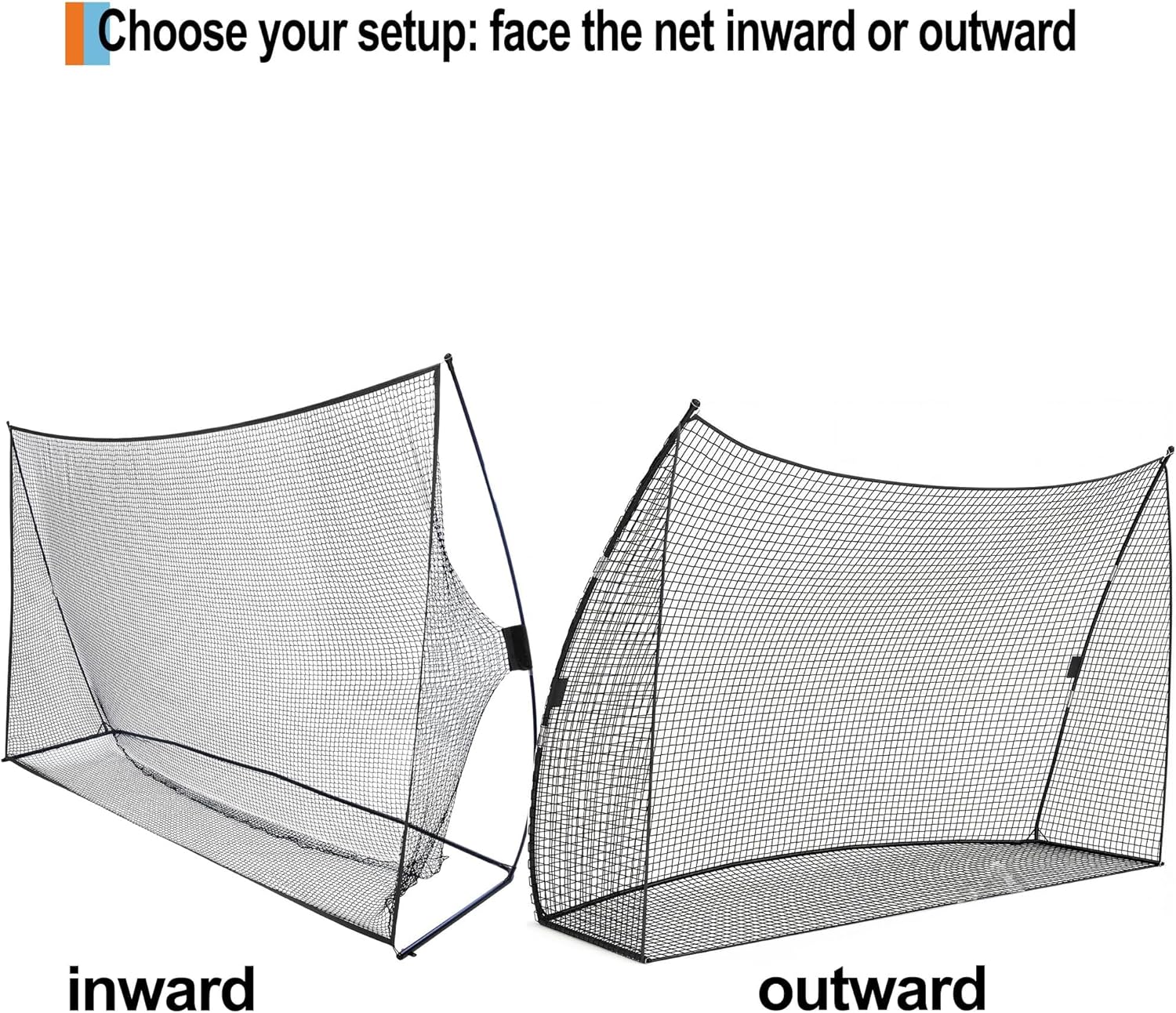 GarveeGolf Net, 10x7x3ft Heavy Duty Golf Practice Nets with Carry Bag for Backyard Chipping Indoor Outdoor Training