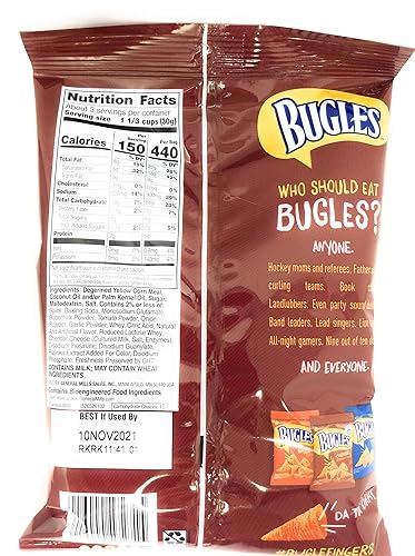Miniatura 2 de Bugles Bocadillos de maíz con queso y chile, 3 onzas (paquete de 6)