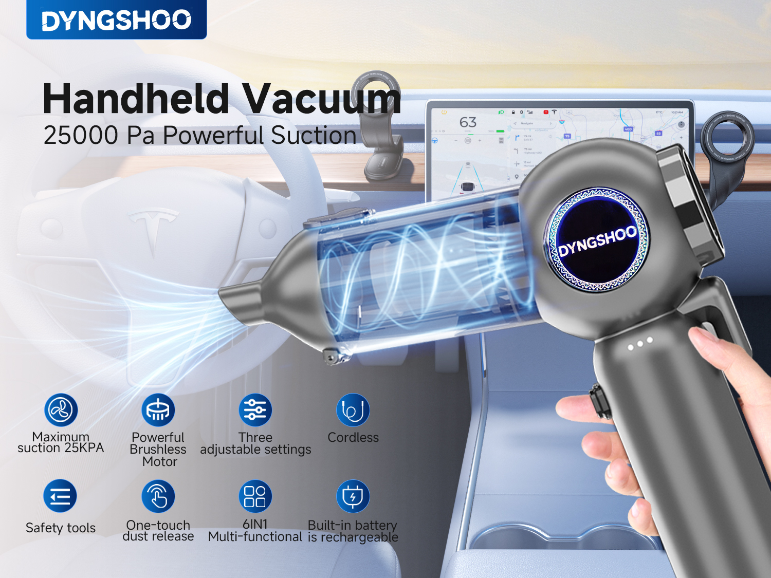 Amazon.com - Handheld Car Vacuum Portable Cordless（Equipped with