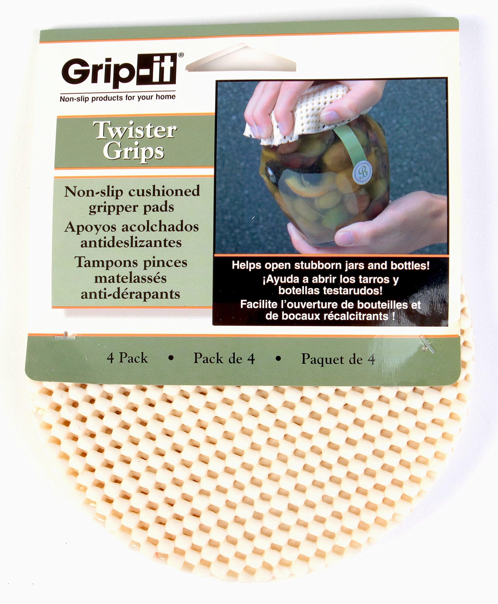 MSM Industries Grip-It Twister Grips, Set of 4