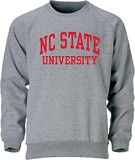 Crewneck Adult Unisex Sweatshirt for College, Classic Design, Charcoal Grey