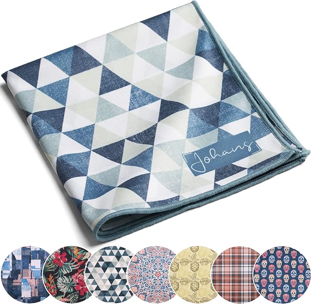 Johans® Ściereczka z mikrofibry XXL | jakość optyczna 30 x 30 cm do czyszczenia okularów, smartfona, tabletu, aparatu fotograficznego | ściereczka do czyszczenia okularów, ściereczka do wyświetlacza