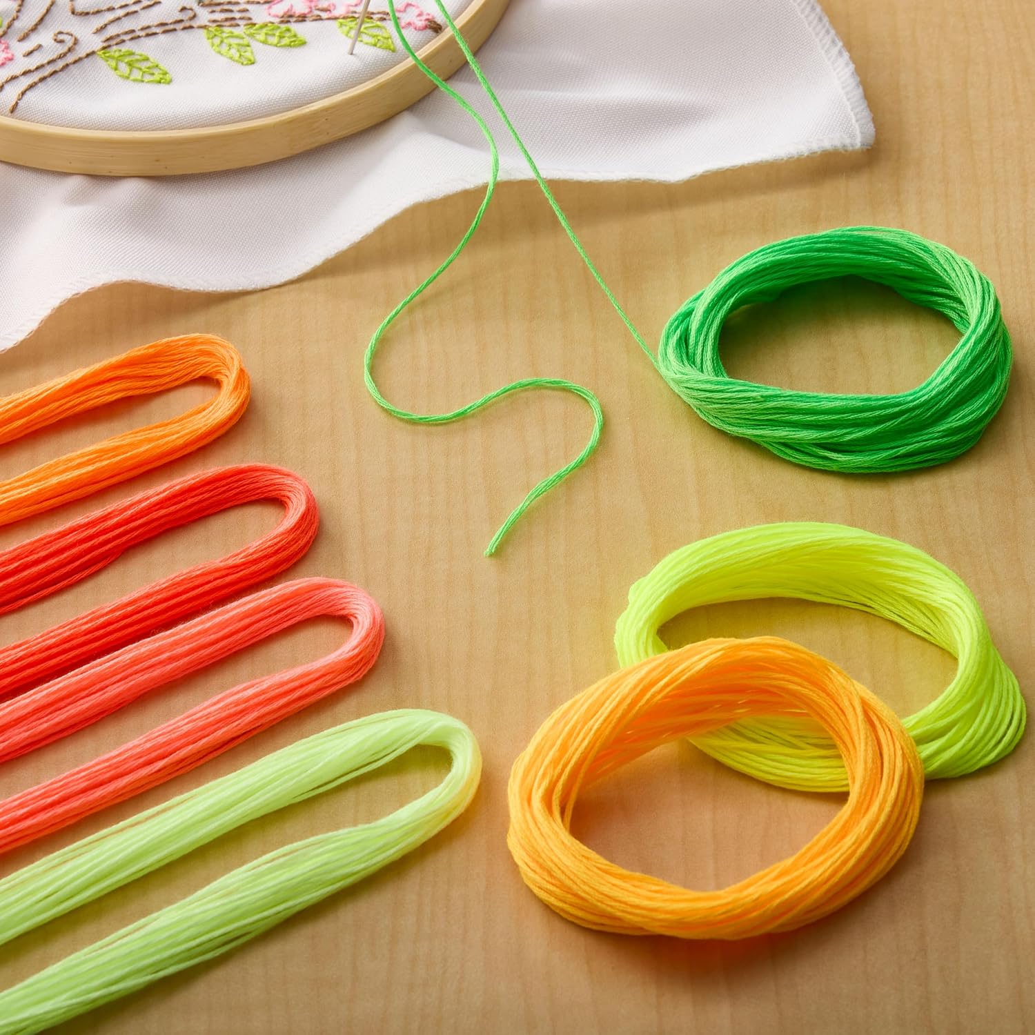 Loops & Threads Neon Embroidery Floss, 12 Packs: 36 ct. (432 Total)