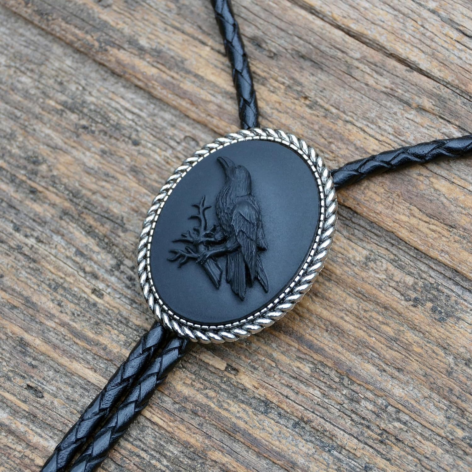 Raven Bolo Tie
