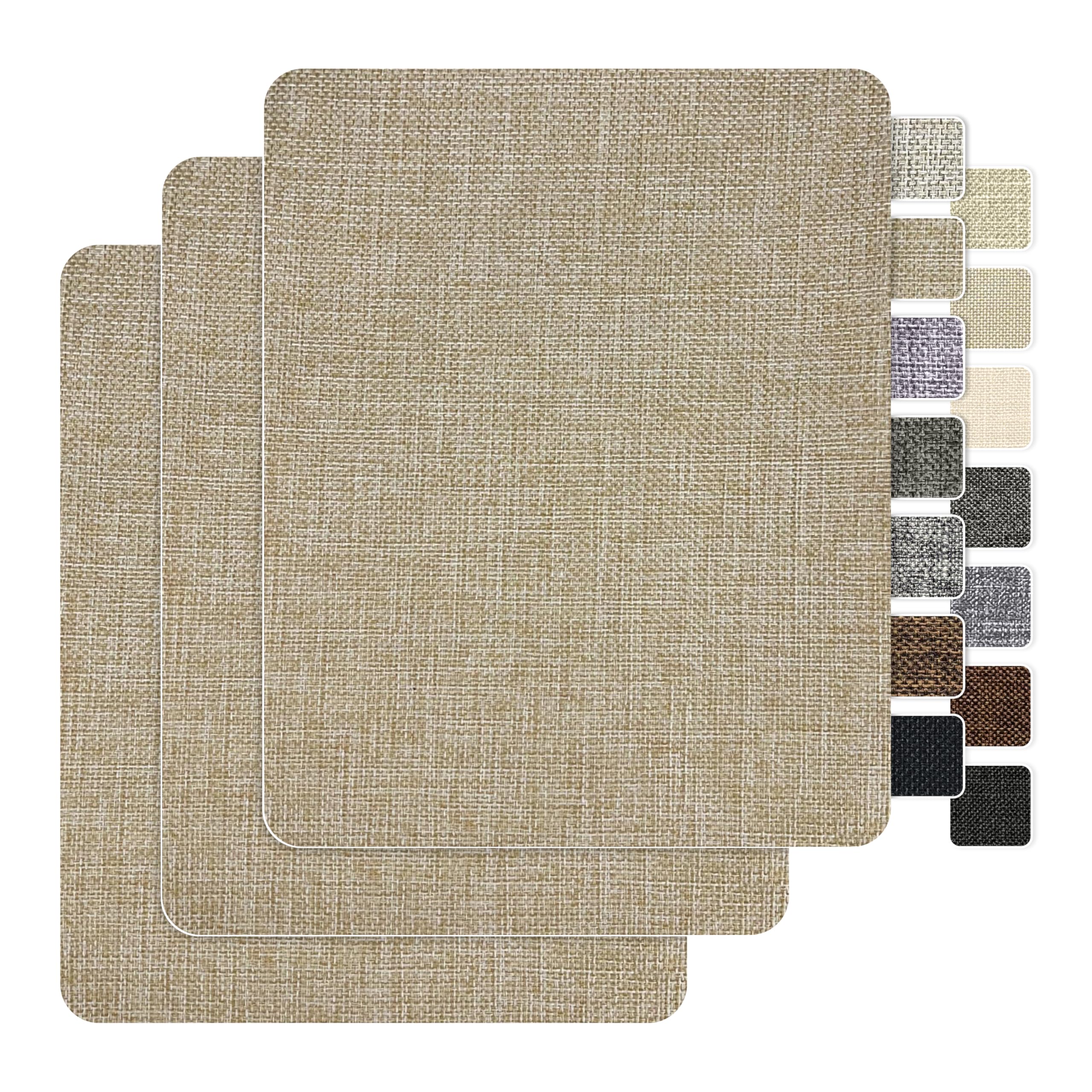 Photo 1 of BESEZX Linen Fabric Repair Patch 3 PCS 9" x 11"