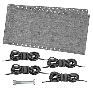 Tela de Repuesto para Tumbona con 4 Cuerdas elásticas (160 x 43 cm), de Repuesto para Silla de Gravedad Cero Silla Plegable jardín reclinable Exterior de reparación