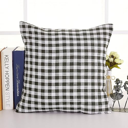 Deconovo Juego de 2 fundas de almohada cuadradas de 16 x 16 pulgadas, rellenos de almohada de primera calidad para cama, sofá, rellenos de cojín