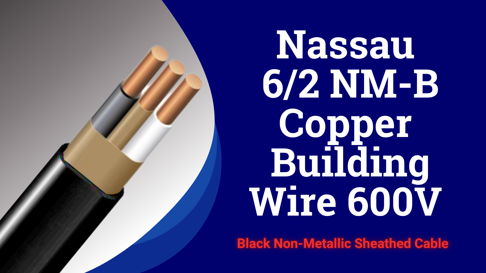 EM 600V CET22mm2 ピカ銅　6m Nassau Electrical Supply 6/2 NM-B Wire Copper Non-Metallic