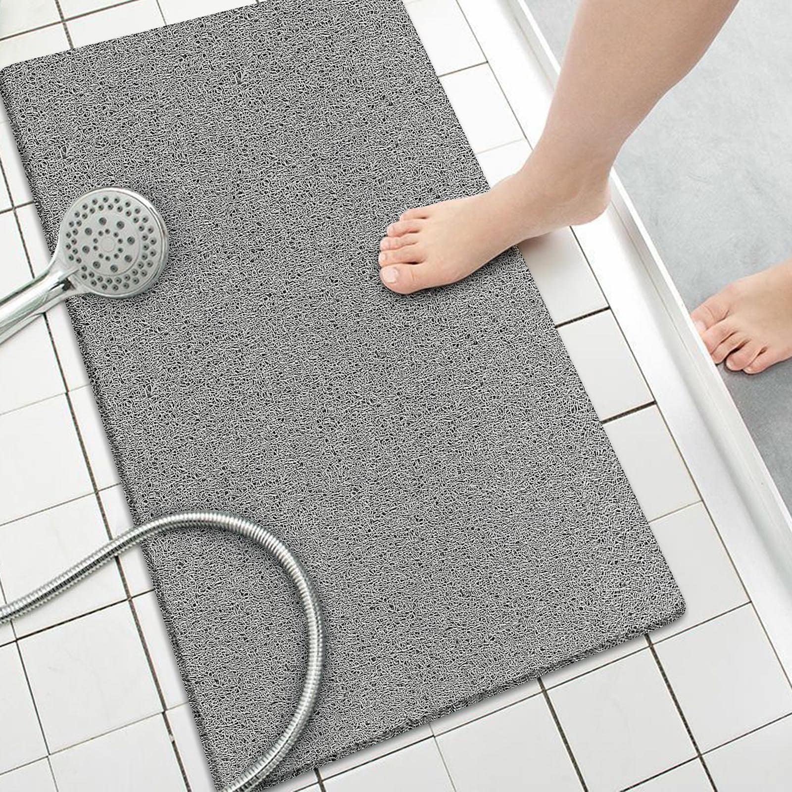 Corrie Loofah Cushioned Bath Mats, Non Slip Bathtub Shower