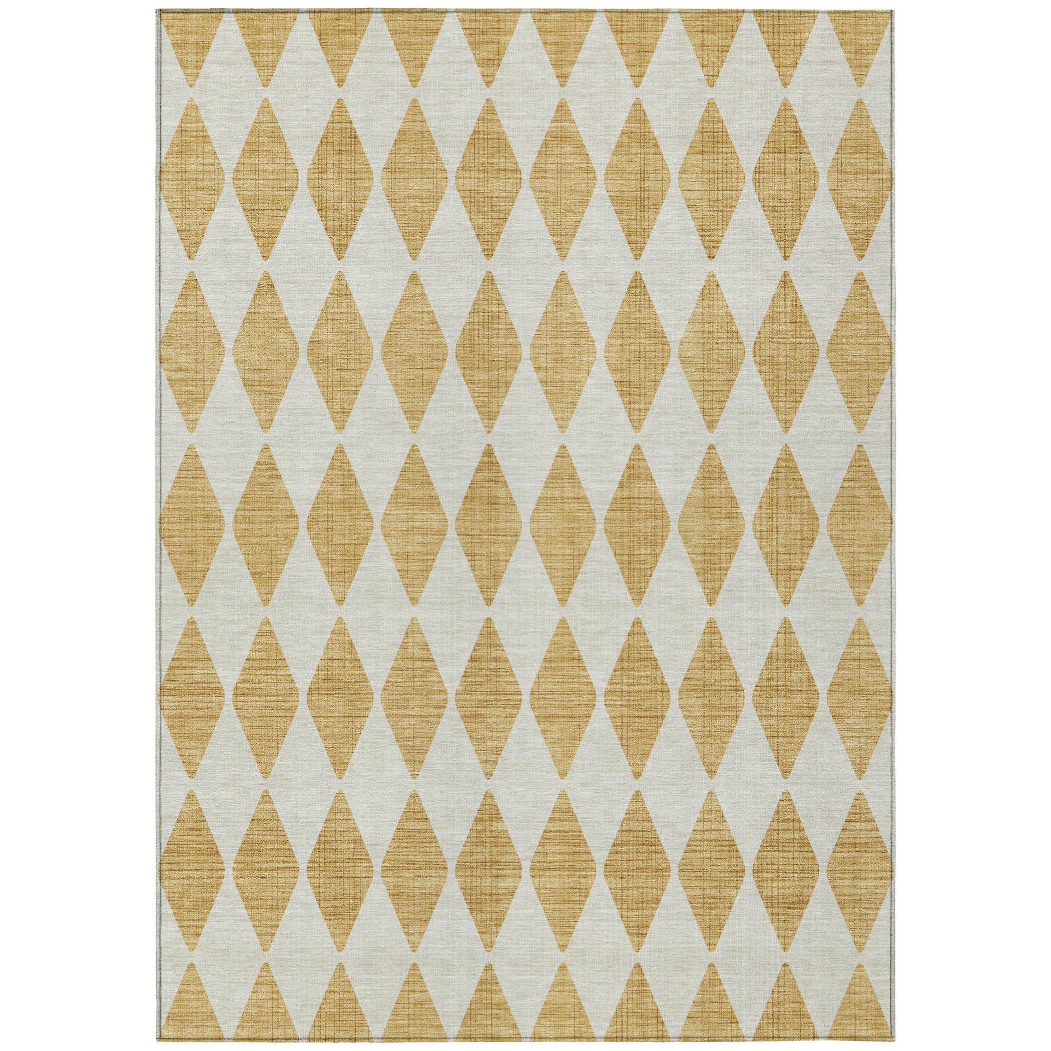 Addison Rugs Chantille ACN578 Gold 3' x 5' Indoor Outdoor Area Rug, Easy Clean, Machine Washable, Non Shedding, Bedroom, Living Room, Dining Room,