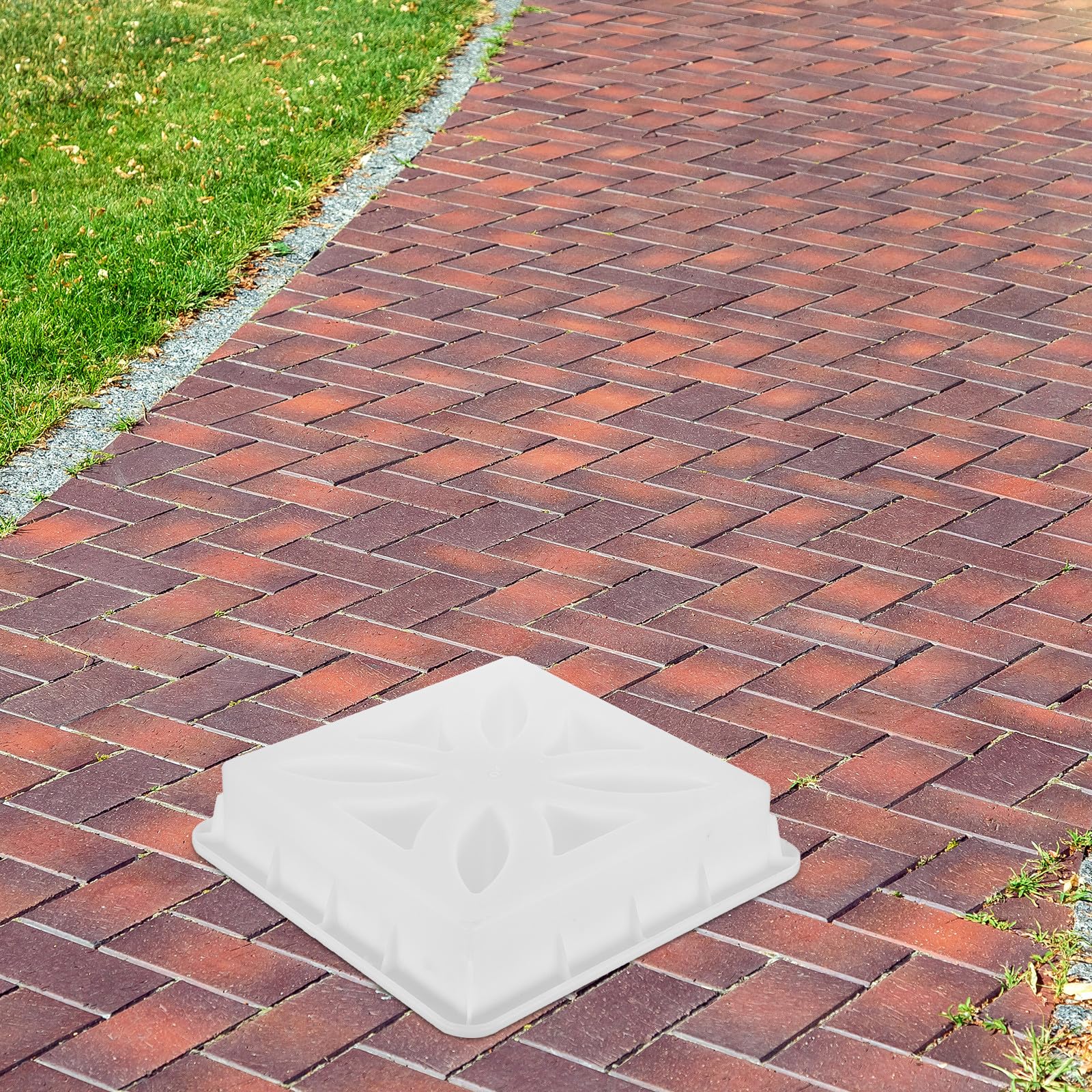 Yardenfun Moule à briques Concrete Breeze : Moule pour blocs et coffrages en béton 30 cm x 30 cm x 7 cm pour murs architecturaux et pavés extérieurs, pour la construction de murs en béton à