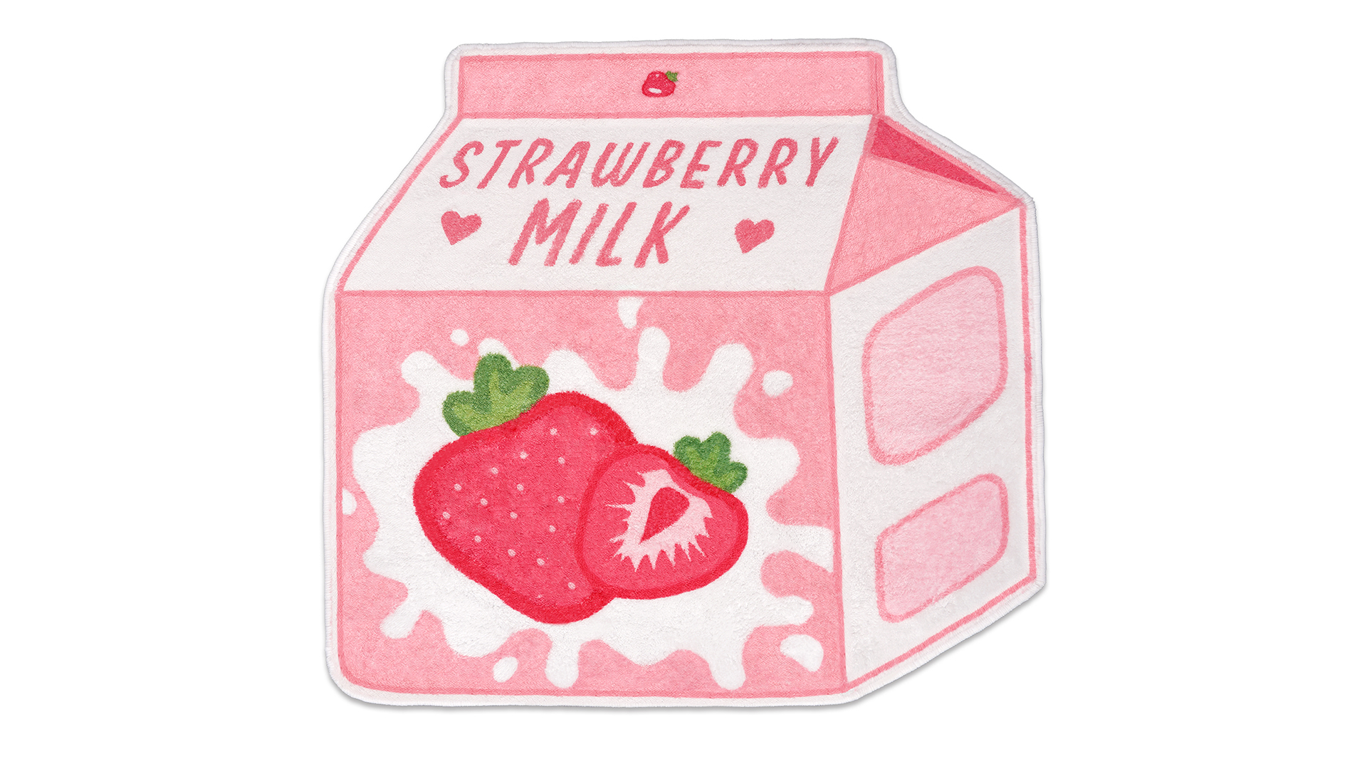 strawberry　マットレス Amazon.com: Kitcmat Cute Pink Fruit Strawberry Milk Rug Non-Slip